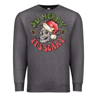 Charcoal Heather so merry it's scary Premium Sweatshirt - MaliasSmallBusiness