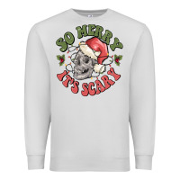 Dove Grey so merry it's scary Premium Sweatshirt - MaliasSmallBusiness