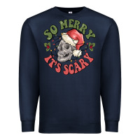 Navy so merry it's scary Premium Sweatshirt - MaliasSmallBusiness