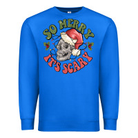 True Royal so merry it's scary Premium Sweatshirt - MaliasSmallBusiness