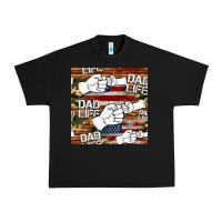 Dad Life Fist Bump Seamless Pattern Urban Heavy Tee | Teevron