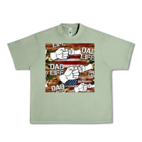 Oil Green dad life fist bump seamless pattern Urban Heavy Tee - HRA Design Shop