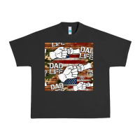 Pigment Black dad life fist bump seamless pattern Urban Heavy Tee - HRA Design Shop