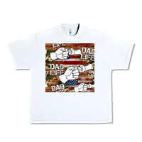 White dad life fist bump seamless pattern Urban Heavy Tee - HRA Design Shop