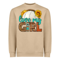Love My Girl Volleyball Heavyweight Sweatshirt | Teevron