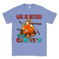 Colony Blue life is better by the campfire with marshmallows Classic Tee - AdoDesignShop