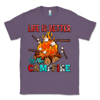 Lavender life is better by the campfire with marshmallows Classic Tee - AdoDesignShop