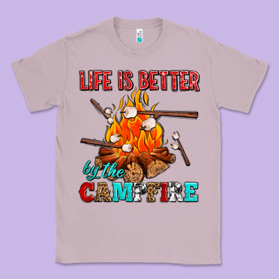 Life Is Better By The Campfire With Marshmallows Classic Tee Designed By Adodesignshop
