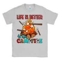 Moon Dust life is better by the campfire with marshmallows Classic Tee - AdoDesignShop