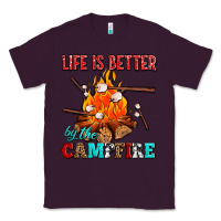 Plum life is better by the campfire with marshmallows Classic Tee - AdoDesignShop