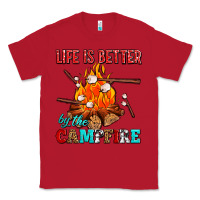 Red life is better by the campfire with marshmallows Classic Tee - AdoDesignShop