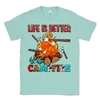 Seafoam life is better by the campfire with marshmallows Classic Tee - AdoDesignShop