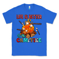 True Royal life is better by the campfire with marshmallows Classic Tee - AdoDesignShop