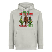 Giddy Up Jingle Horse Pick Up Your Feet Heavyweight Hoodie | Teevron