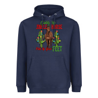 Navy giddy up jingle horse pick up your feet Heavyweight Hoodie - MaliasSmallBusiness