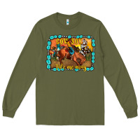 Army Green cowboy take me away Long Sleeve Tee - JahusDesignShop