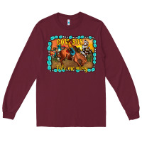Burgundy cowboy take me away Long Sleeve Tee - JahusDesignShop