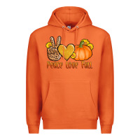 Carrot peace love fall Premium Hoodie - AdoDesignShop