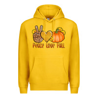 Lemon peace love fall Premium Hoodie - AdoDesignShop