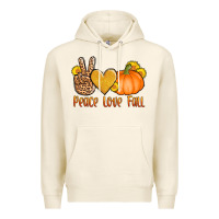 Tofu peace love fall Premium Hoodie - AdoDesignShop