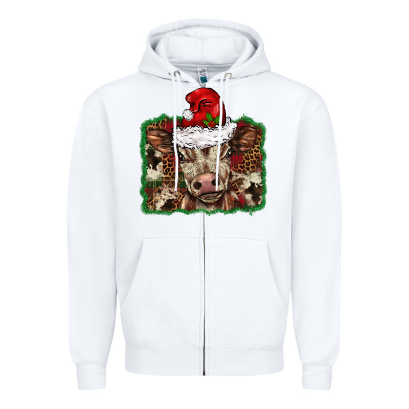 Christmas Background Baby Calf Zipper Hoodie by BarkalooDesign | Teevron