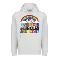 Dove Grey gender roles are dead Premium Hoodie - Artiststas