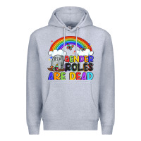 Heather Grey gender roles are dead Premium Hoodie - Artiststas