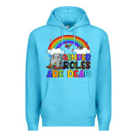 Ocean Blue gender roles are dead Premium Hoodie - Artiststas