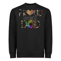 Black proud autism dad Heavyweight Sweatshirt - SublimationCraftShop