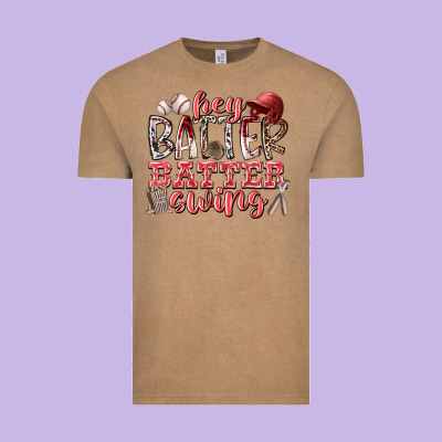 Hey Batter Batter Swing Vintage Tee Designed By Racoondesign