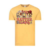 Vintage Mustard hey batter batter swing Vintage Tee - RacoonDesign