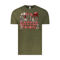 Vintage Olive hey batter batter swing Vintage Tee - RacoonDesign