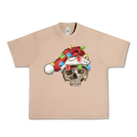 Burro Christmas skull with santa hat Urban Heavy Tee - FaDigitalArtStudio