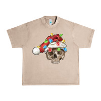 French Oak Christmas skull with santa hat Urban Heavy Tee - FaDigitalArtStudio