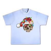 Grape Ice Christmas skull with santa hat Urban Heavy Tee - FaDigitalArtStudio
