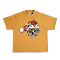 Peanut Butter Christmas skull with santa hat Urban Heavy Tee - FaDigitalArtStudio