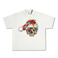 Pistachio Christmas skull with santa hat Urban Heavy Tee - FaDigitalArtStudio