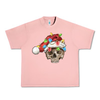 Salmon Christmas skull with santa hat Urban Heavy Tee - FaDigitalArtStudio