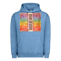 Pigment Pebble Blue Love is love Pride LGBTQ+ Urban Hoodie - NancyCooperArtShop