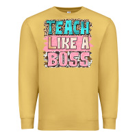 Antique Gold teach like a boss Premium Sweatshirt - NancyCooperArtShop