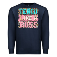 Navy teach like a boss Premium Sweatshirt - NancyCooperArtShop