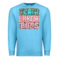 Ocean Blue teach like a boss Premium Sweatshirt - NancyCooperArtShop