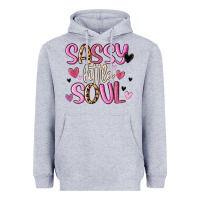 Heather Grey sassy little soul Heavyweight Hoodie - MaliasSmallBusiness