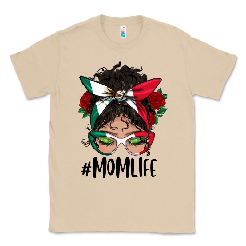 Mexican Mom Life Messy Bun Mama Classic Tee by BundleAndBundleShop | Teevron