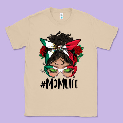 Mexican Mom Life Messy Bun Mama Classic Tee Designed By Bundleandbundleshop