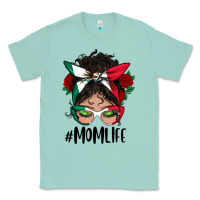 Seafoam mexican mom life messy bun mama Classic Tee - BundleAndBundleShop