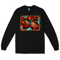 Black Christmas rodeo cowboy Long Sleeve Tee - JahusDesignShop