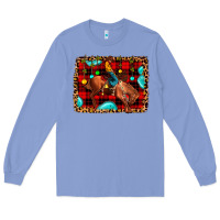 Colony Blue Christmas rodeo cowboy Long Sleeve Tee - JahusDesignShop