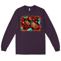 Plum Christmas rodeo cowboy Long Sleeve Tee - JahusDesignShop