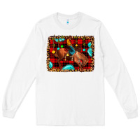 White Christmas rodeo cowboy Long Sleeve Tee - JahusDesignShop